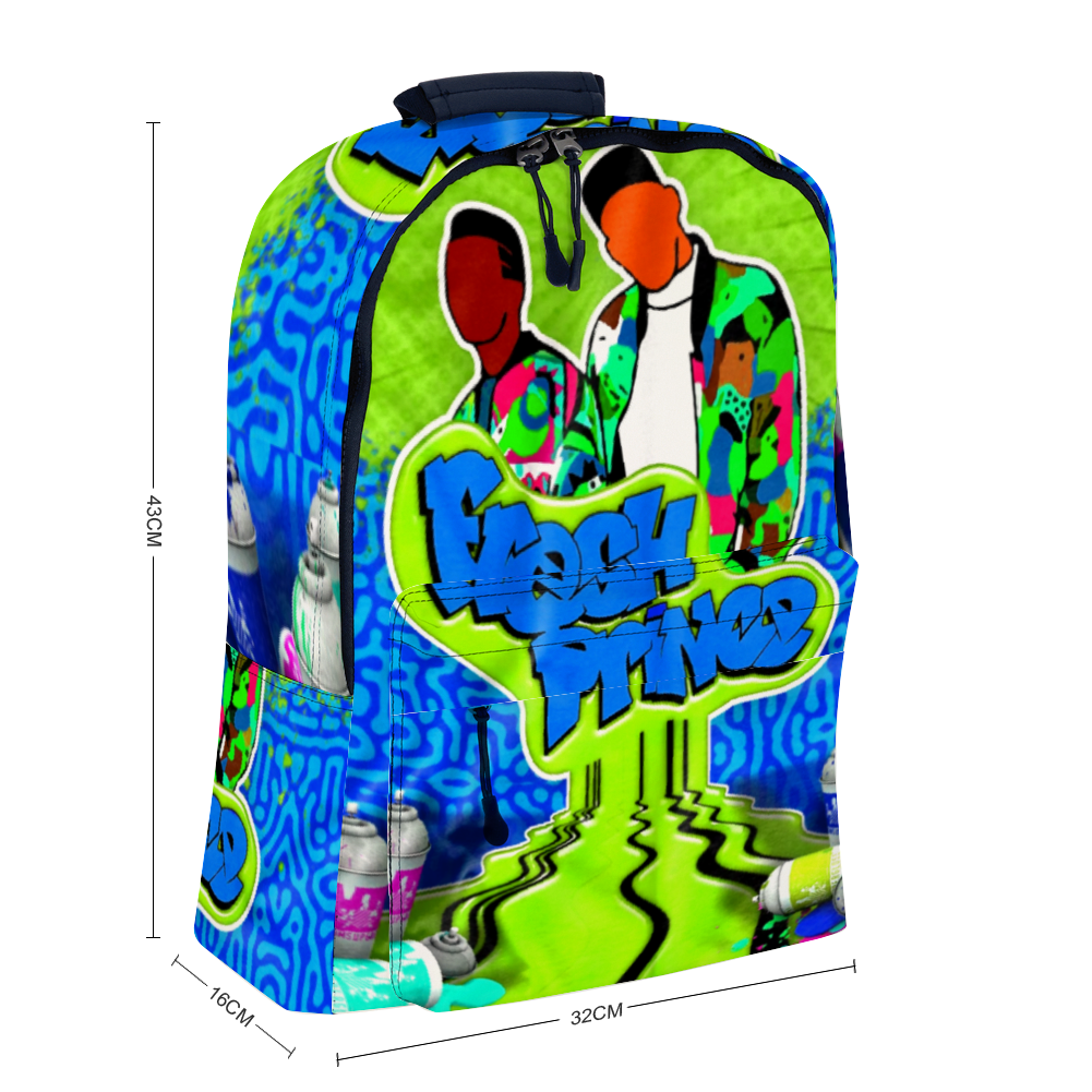 Fresh Prince Blue Graffiti Leather Backpack – The Dripp VIP