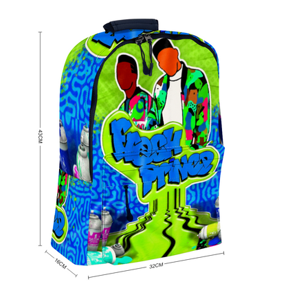 Fresh Prince Blue Graffiti Leather Backpack - The Dripp VIP