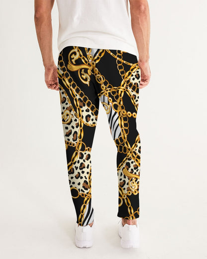 Multi Chain Print Mix Men's Track Pants