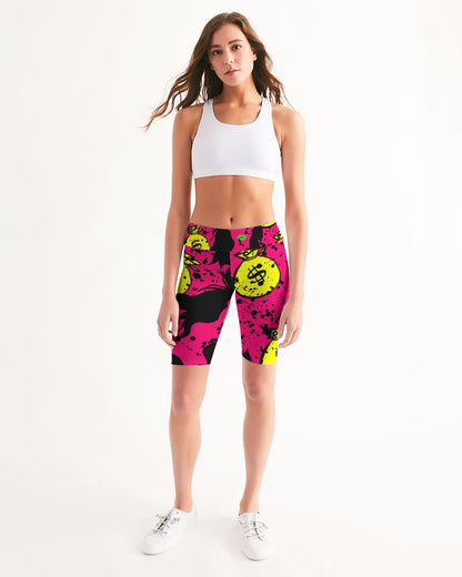 Trap Girl Women's Mid-Rise Bike Shorts - The Dripp VIP