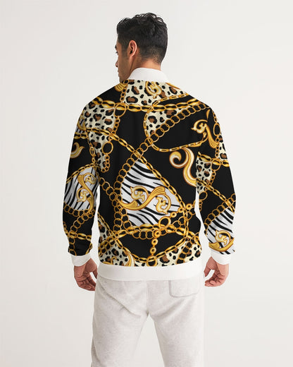 Multi Chain Print Mix Men's Track Jacket