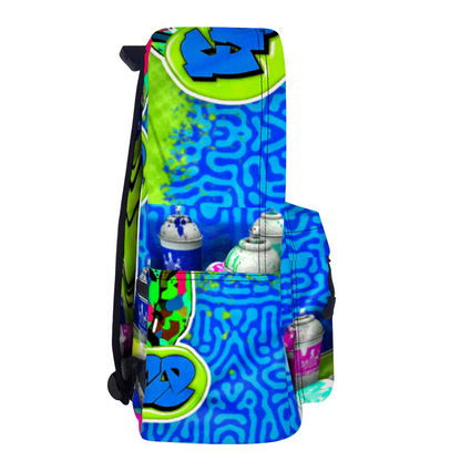 Fresh Prince Blue Graffiti Leather Backpack - The Dripp VIP