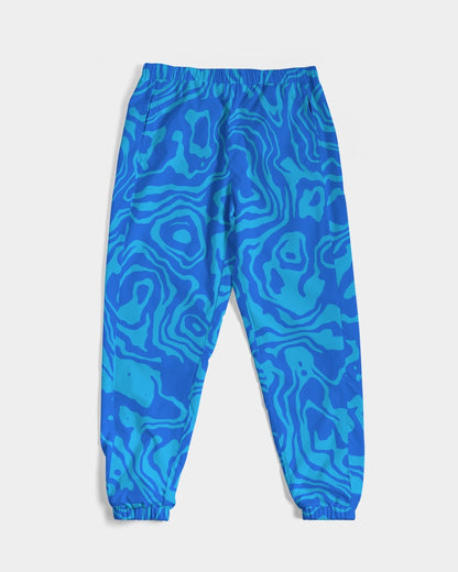 Fresh Retro Print Blue Men's Track Pants - The Dripp VIP