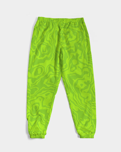 Fresh Retro Print Green Men's Track Pants - The Dripp VIP